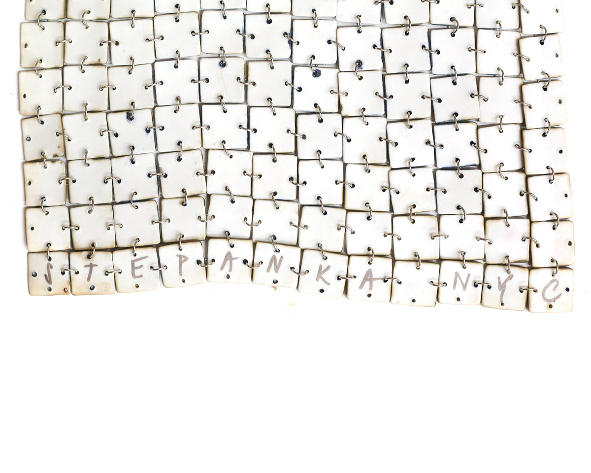 Porcelain Fabric Square III by Stepanka Summer
