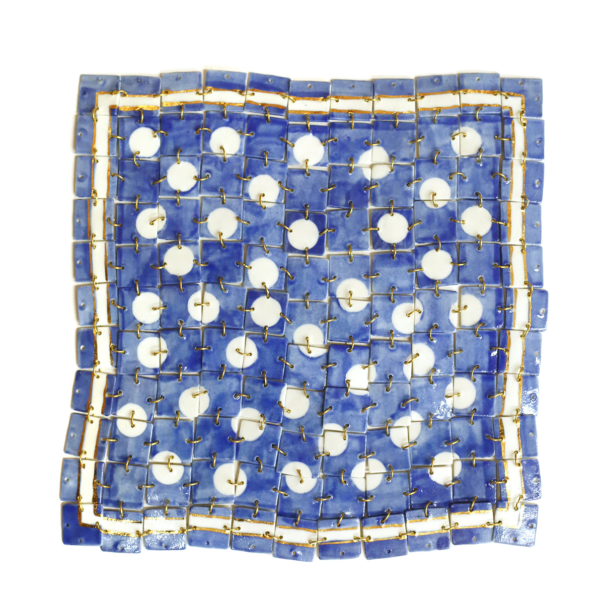 Porcelain Fabric Square I by Stepanka Summer