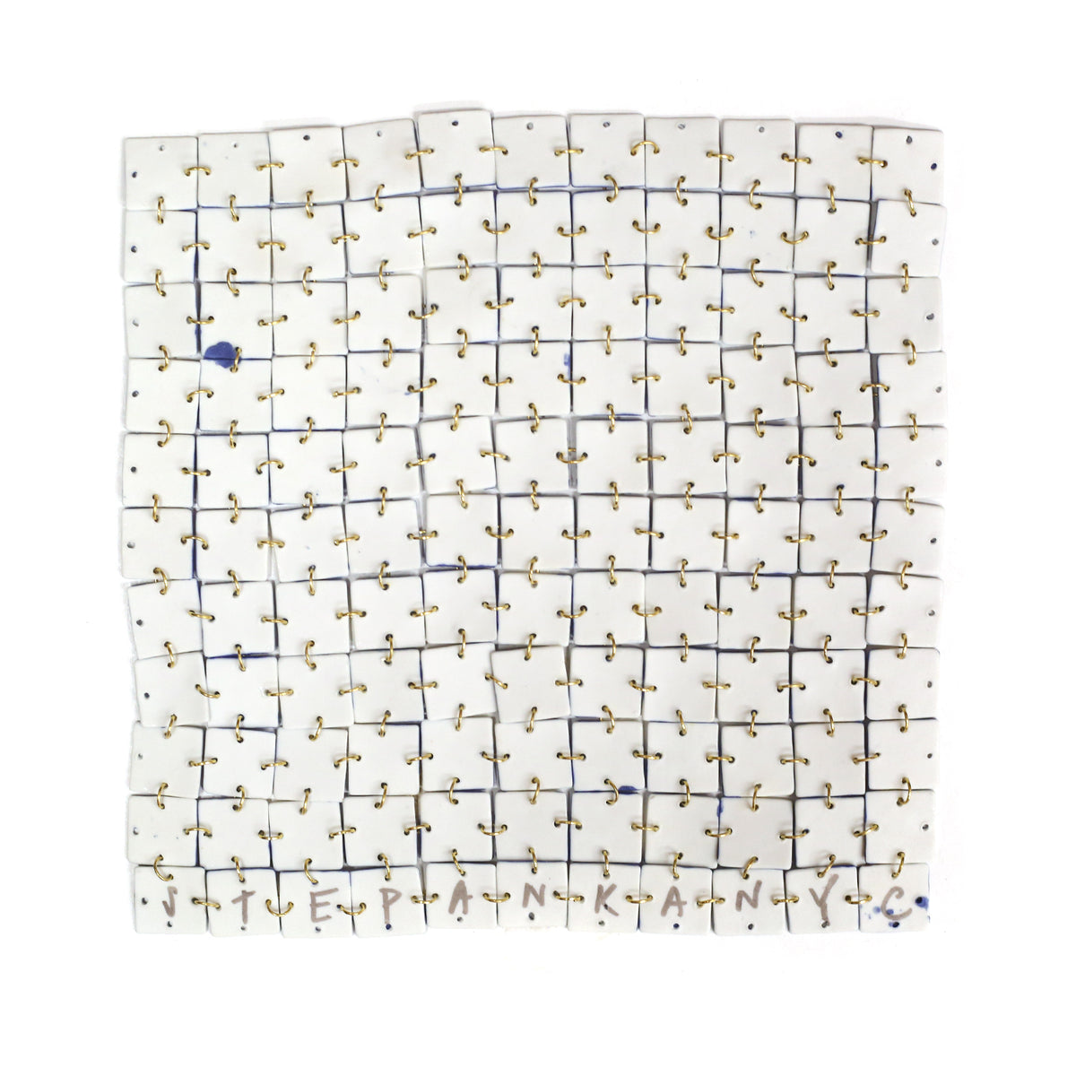 Porcelain Fabric Square I by Stepanka Summer