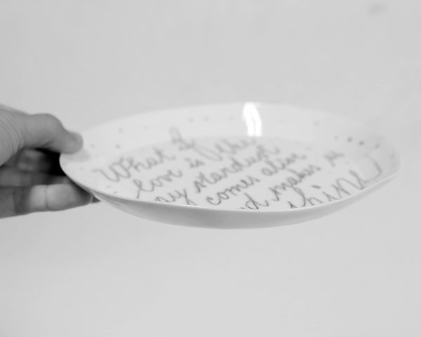 Motivational Plate by Stepanka Summer