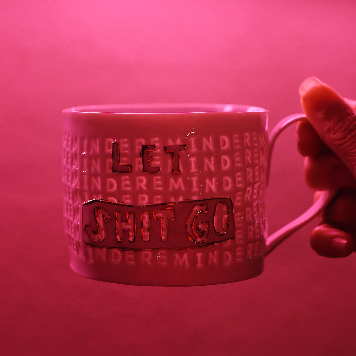 'Let Shit Go' Mug by Stepanka Summer