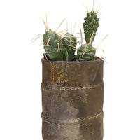 Raku Barrel Planter by Tracy Montgomery