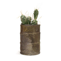 Raku Barrel Planter by Tracy Montgomery