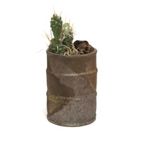 Raku Barrel Planter by Tracy Montgomery