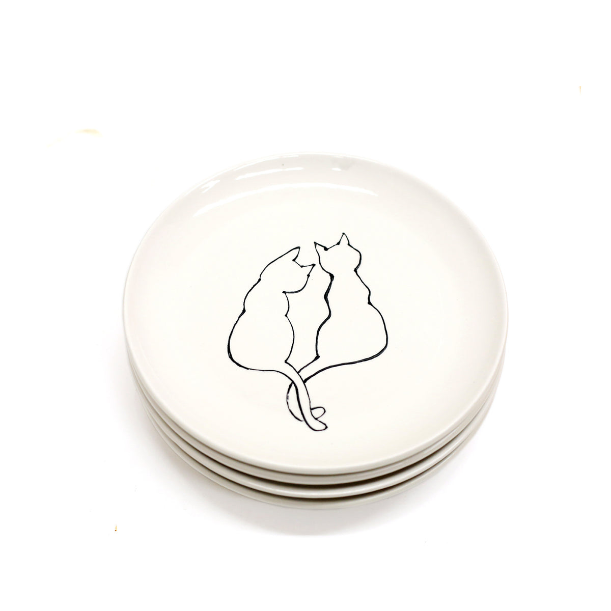 8" Kitty Cat Plate by Denise Yaghmourian