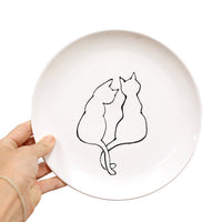 8" Kitty Cat Plate by Denise Yaghmourian