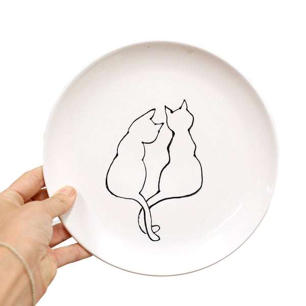 8" Kitty Cat Plate by Denise Yaghmourian