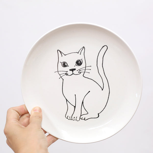 Kitty Cat Plate by Denise Yaghmourian