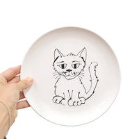 8" Kitty Cat Plate by Denise Yaghmourian