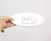 8" Kitty Cat Plate by Denise Yaghmourian