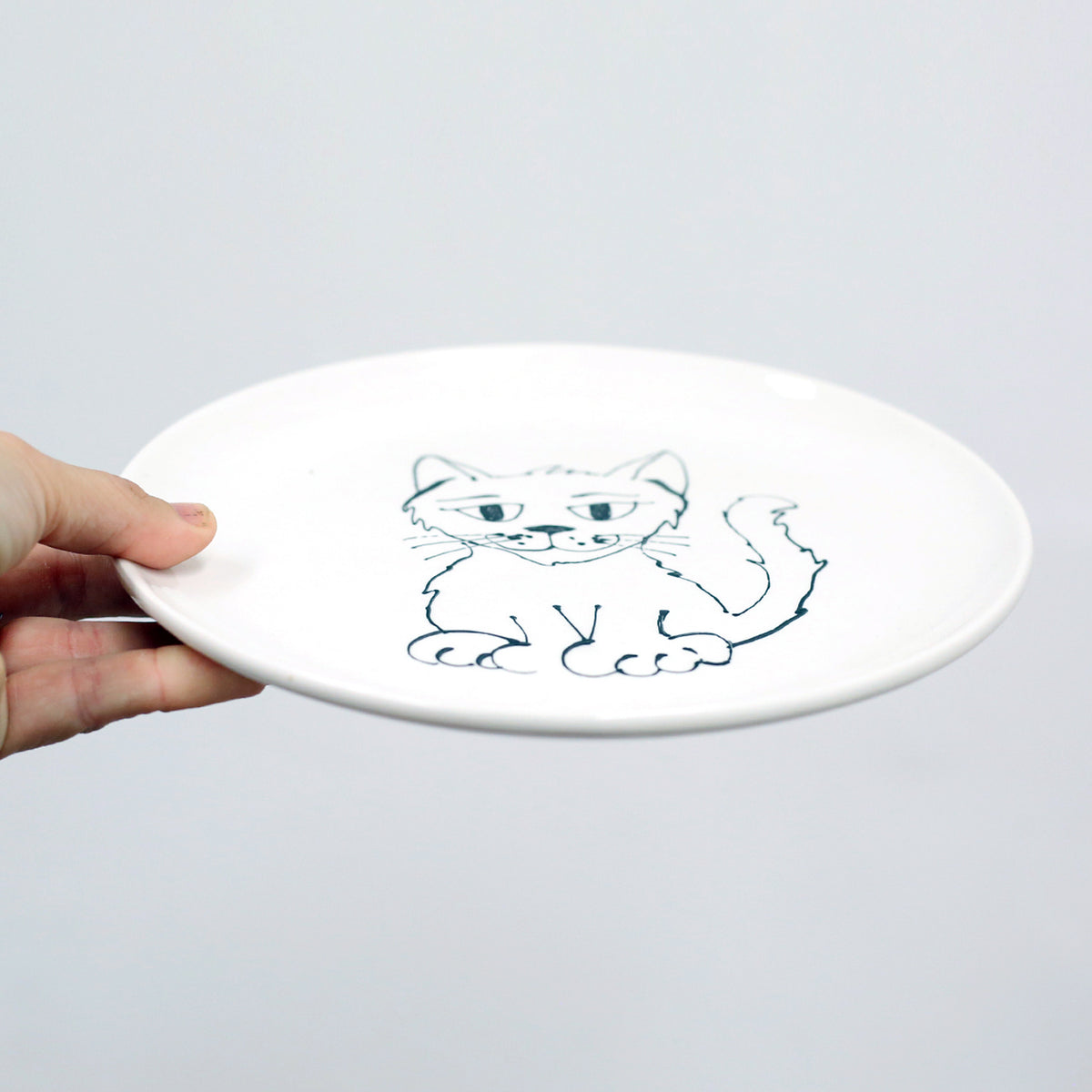 8" Kitty Cat Plate by Denise Yaghmourian