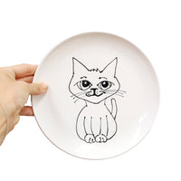 8" Kitty Cat Plate by Denise Yaghmourian