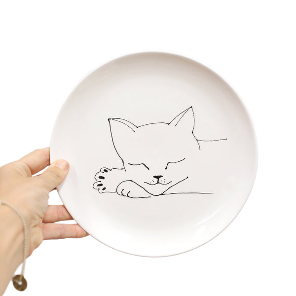 8" Kitty Cat Plate by Denise Yaghmourian