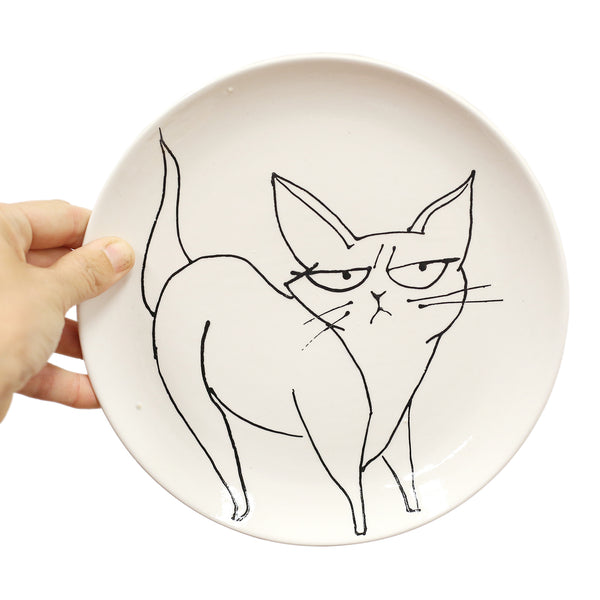 8" Kitty Cat Plate by Vylet Bertoncino