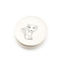 8" Kitty Cat Plate by Denise Yaghmourian