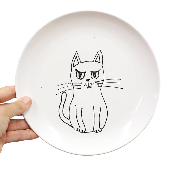 8" Kitty Cat Plate by Denise Yaghmourian