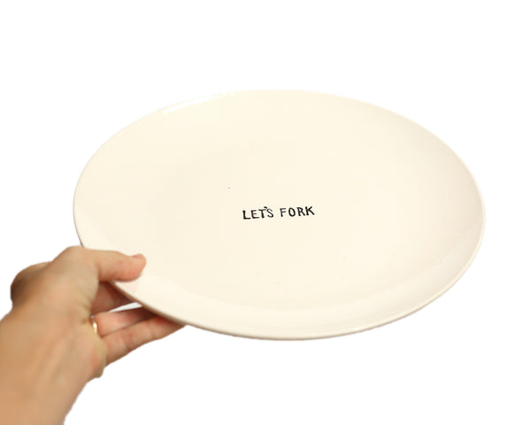 LET'S FORK plate by Denise Yaghmourian