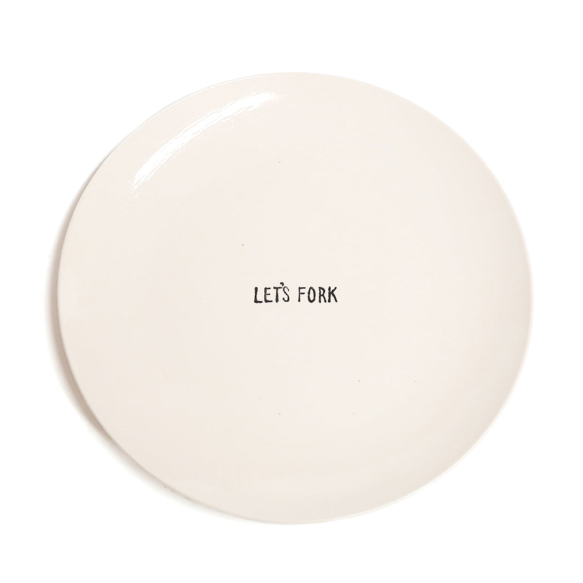 LET'S FORK plate by Denise Yaghmourian