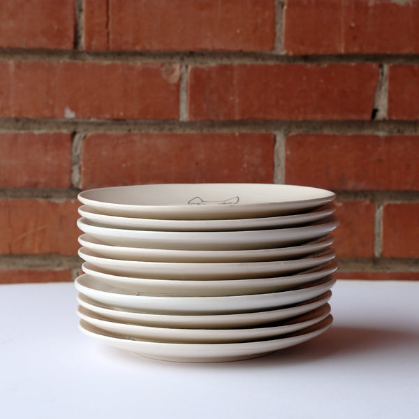 8" Kitty Cat Plate by Denise Yaghmourian
