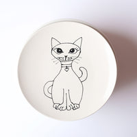 8" Kitty Cat Plate by Denise Yaghmourian