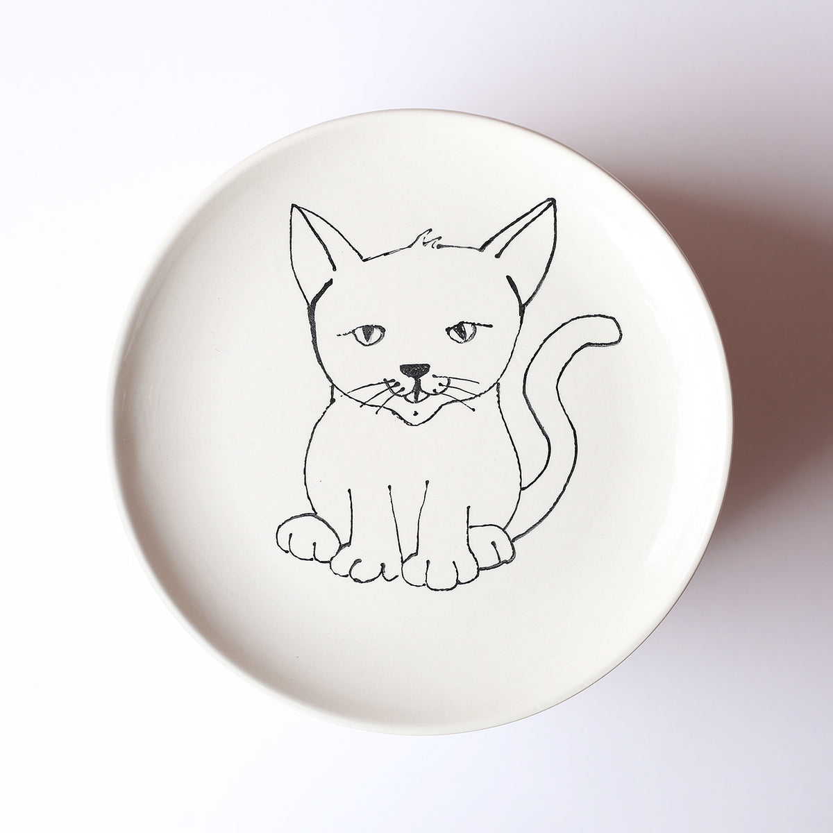 8" Kitty Cat Plate by Denise Yaghmourian