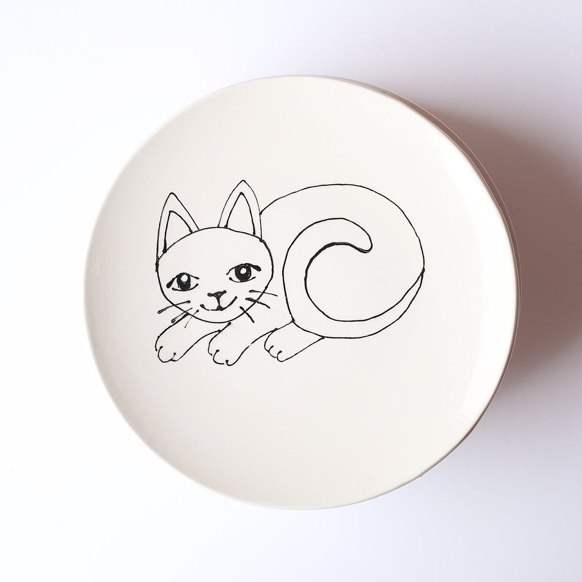 8" Kitty Cat Plate by Denise Yaghmourian