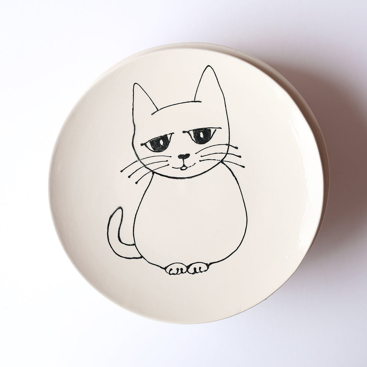 8" Kitty Cat Plate by Denise Yaghmourian