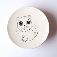 8" Kitty Cat Plate by Denise Yaghmourian