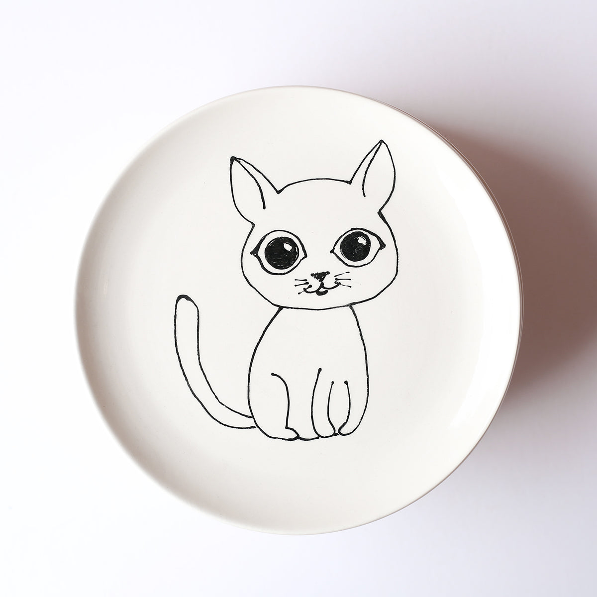 8" Kitty Cat Plate by Denise Yaghmourian
