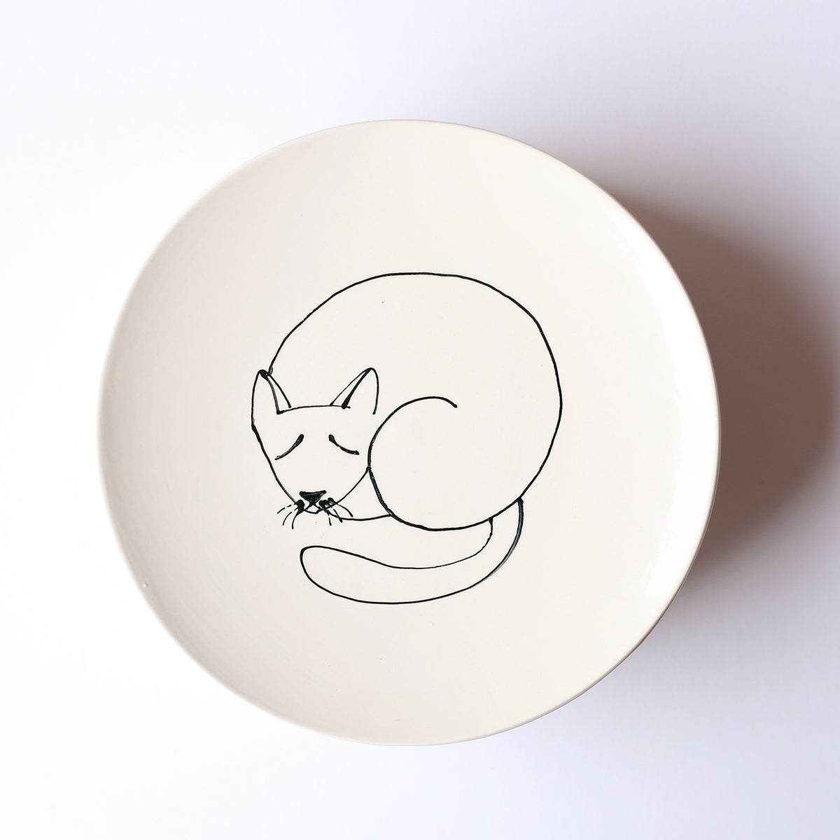 8" Kitty Cat Plate by Denise Yaghmourian