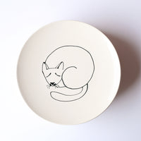 8" Kitty Cat Plate by Denise Yaghmourian
