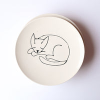 8" Kitty Cat Plate by Denise Yaghmourian