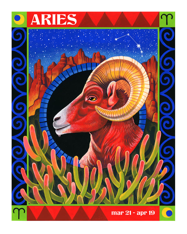 Zodiac in the Desert Print Series by Shachi Kale