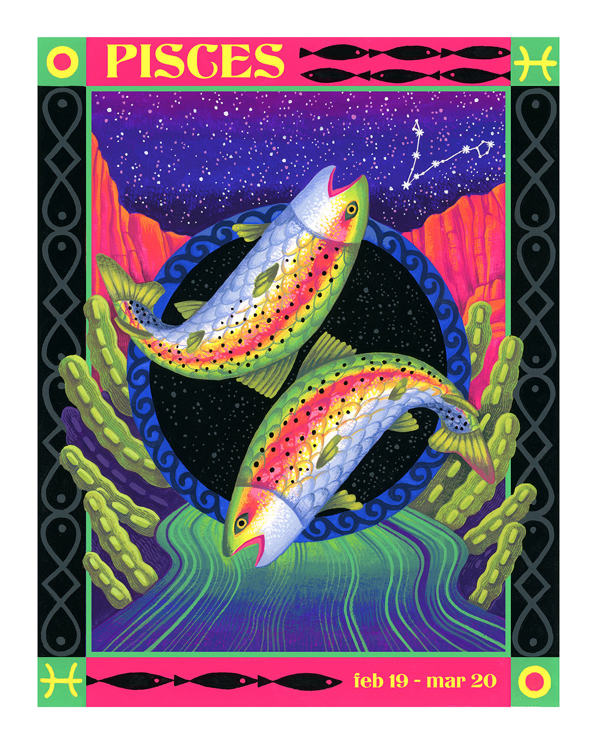 Zodiac in the Desert Print Series by Shachi Kale