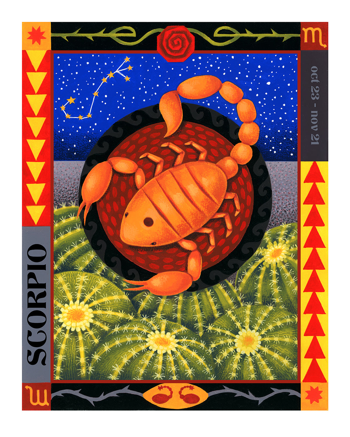 Zodiac in the Desert Print Series by Shachi Kale