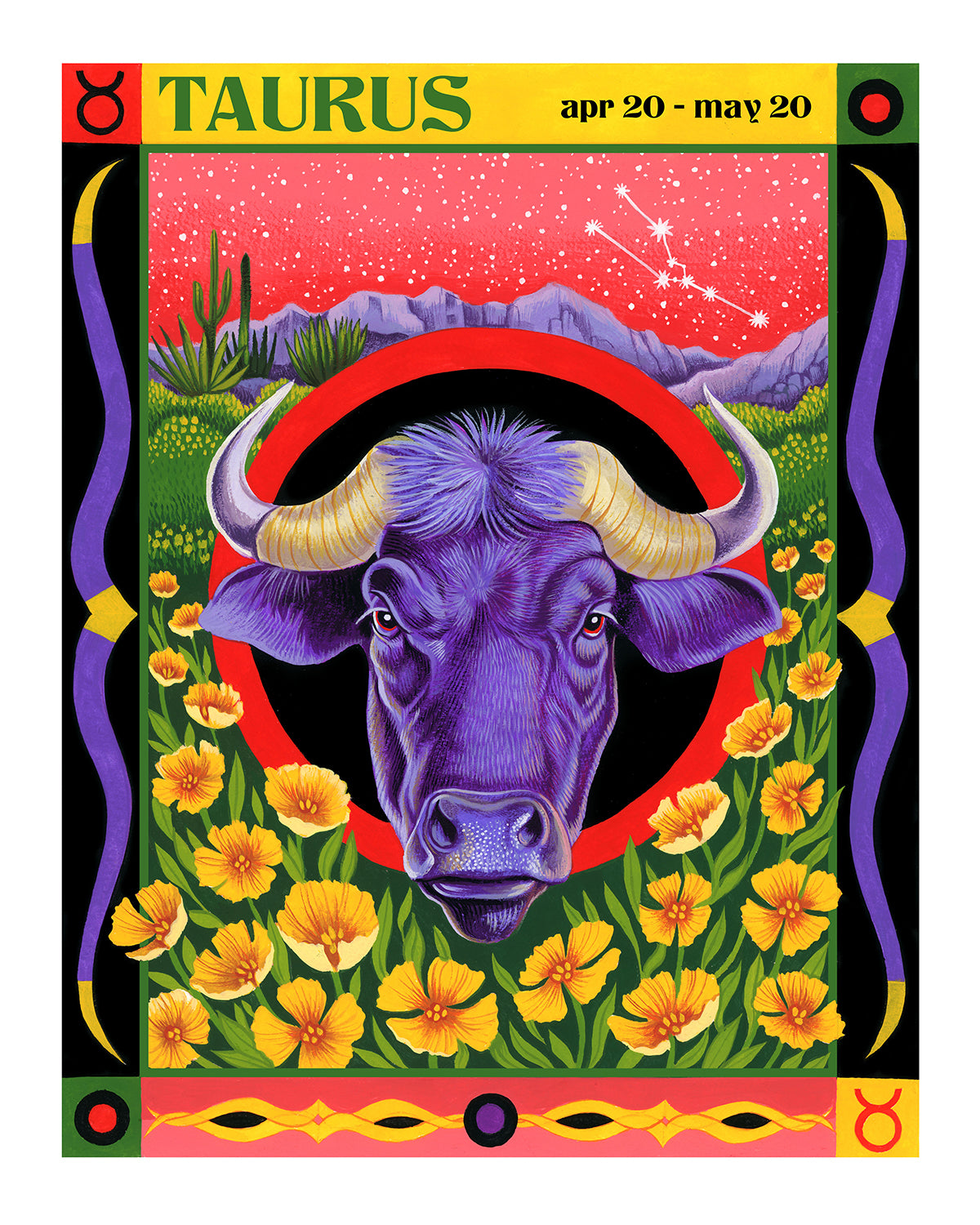 Zodiac in the Desert Print Series by Shachi Kale