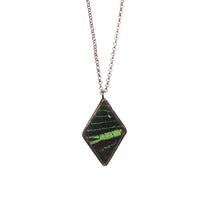 Peruvian Sunset Moth Necklace by Heather Grimes