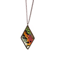 Sunset Moth Necklace by Heather Grimes