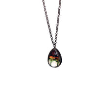 Mini Sunset Moth Teardrop Necklace by Heather Grimes