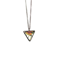 Sunset Moth Necklace by Heather Grimes