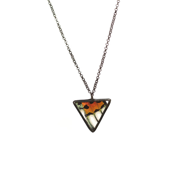 Sunset Moth Necklace by Heather Grimes
