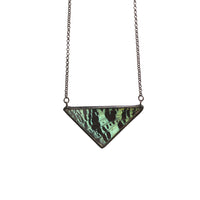 Green Sunset Moth Necklace by Heather Grimes