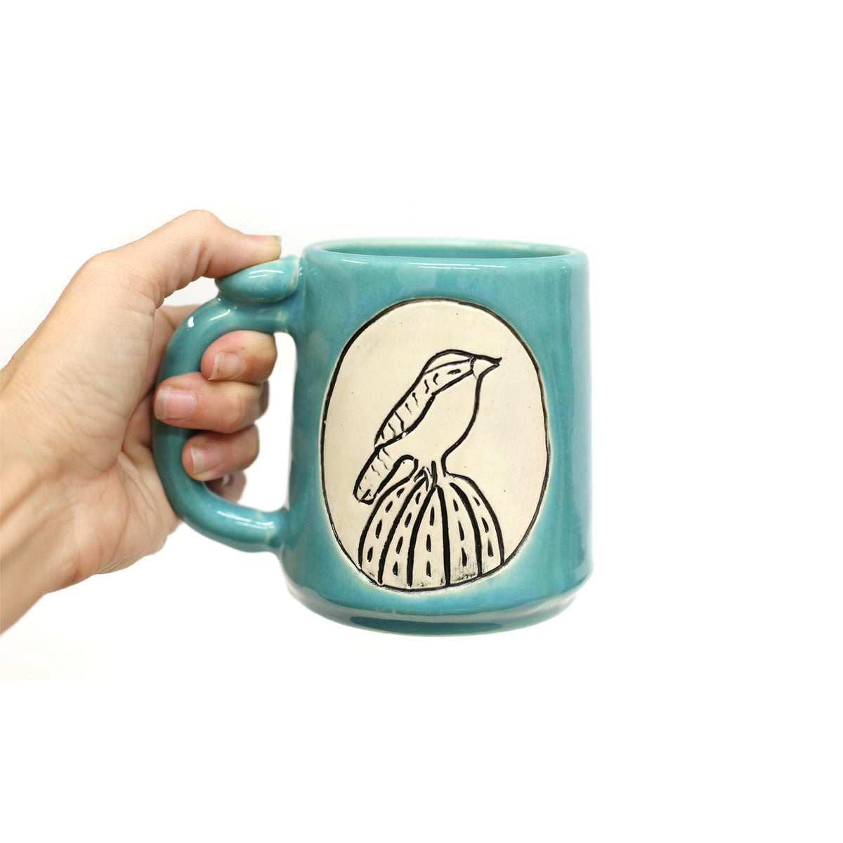Cactus Wren Mug by Crooked Tree Ceramics