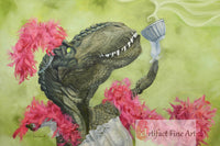 "Tea Rex" Print by Leah Kiser