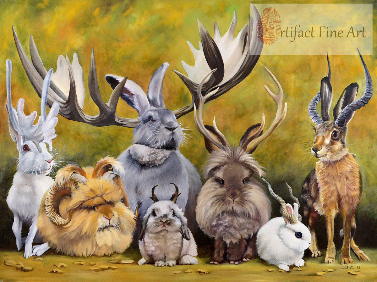 "Jackalopes of the World" Print by Leah Kiser