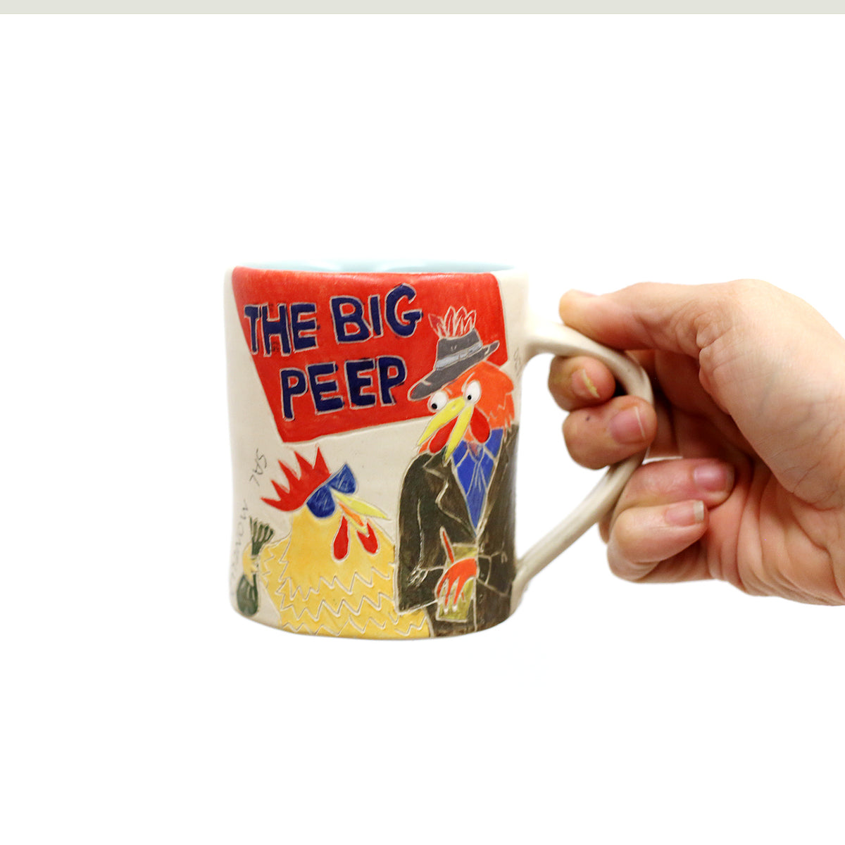 The Big Peep Mug by Paula Weiss